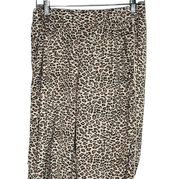 Aerie Women’s Small Jogger Pants Leopard Print Lounge Casual - Picture 2 of 12